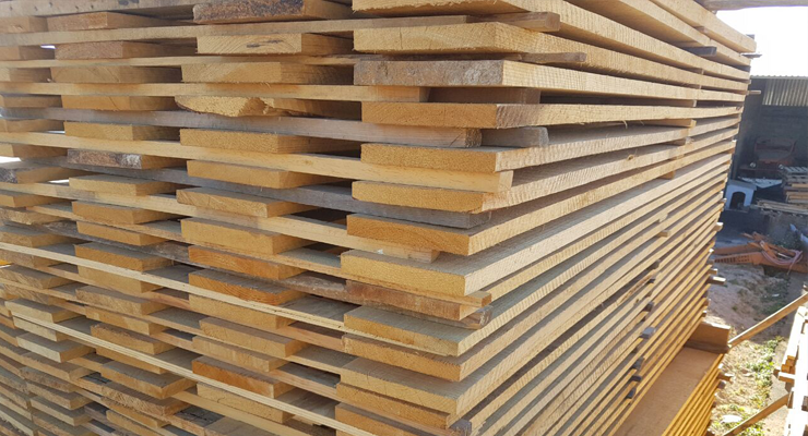 Tablones de madera en Bajío